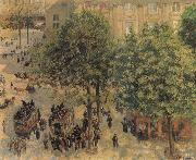 Camille Pissarro Place du Theatre Francais in Paris oil painting